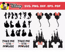 Disney Clipart Bundle, PNG & SVG Cut Files for Cricut / Silhouette