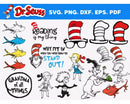 Dr Seuss SVG, Dr Seuss SVG Cricut, Dr Seuss Hat PNG, Dr Seuss SVG  Cut Files, Dr Seuss Clipart Bundle