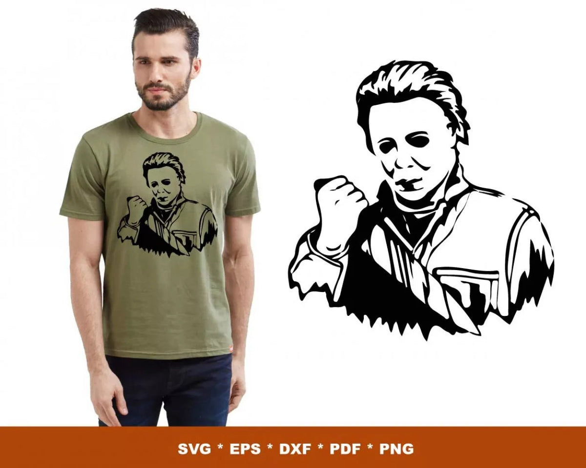 Michael Myers Clipart Bundle, Michael Myers Svg for Cricut, Michael Myers Silhouette Vector Cut Files