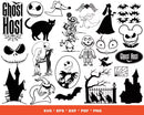 Nightmare Before Christmas SVG, Jack Skellington SVG For Cricut, Nightmare Before Christmas PNG Transparent