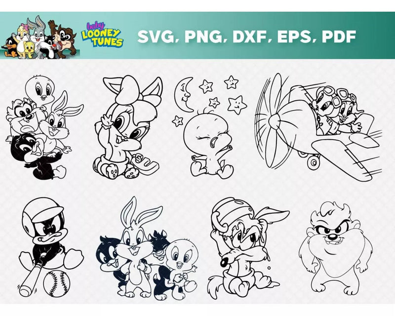 Looney Tunes SVG Bundle 80+ Files For Cricut & Silhouette