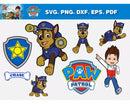 Skye Paw Patrol SVG, Chase Paw Patrol SVG, Marshall SVG For Cricut, Sesame Street Characters Clipart Bundle
