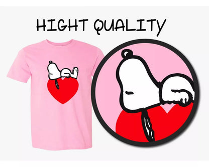 Snoopy Love SVG, Snoopy Valentine's Day SVG, Snoopy Valentine Svg for Cricut, Silhouette Vector Cut Files