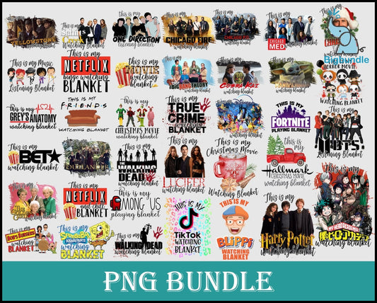 50+ Designs Netflix Blanket, Socks, Cup, Mug, Hat, Shirt Hallmark Blanket, Christmas, Movie Blanket Digital Design Sublimation PNG File