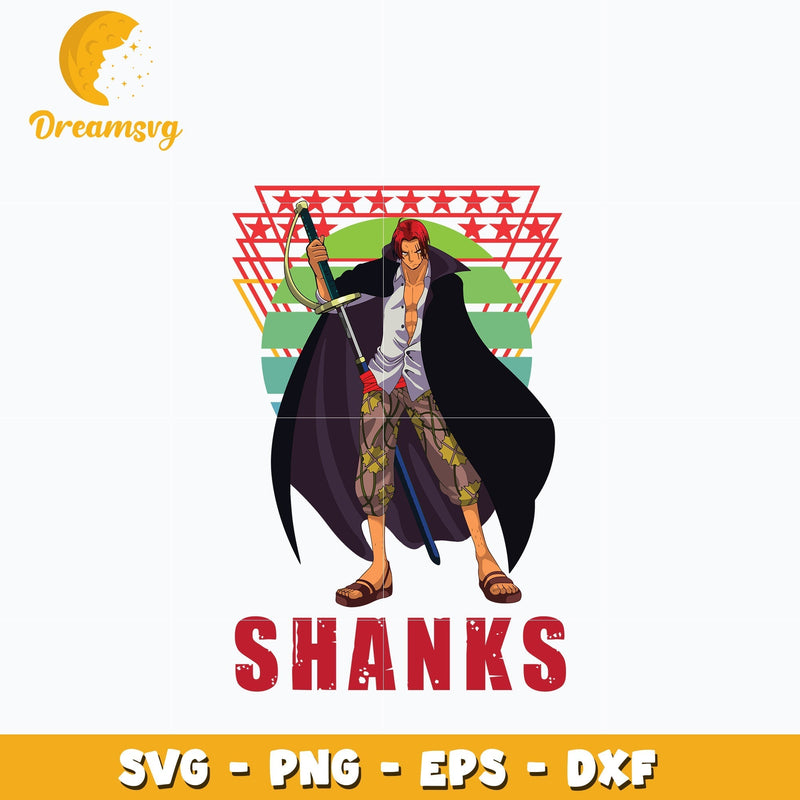 Shanks design Svg, Anime Svg, One piece Svg