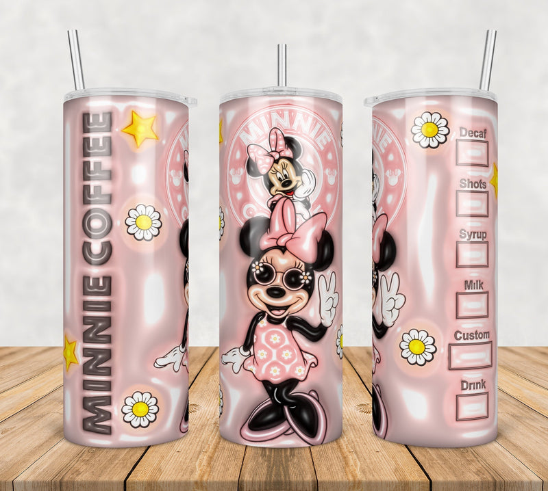 Minnie Mouse Inflated 3D Tumbler Wrap Png, SG10072354