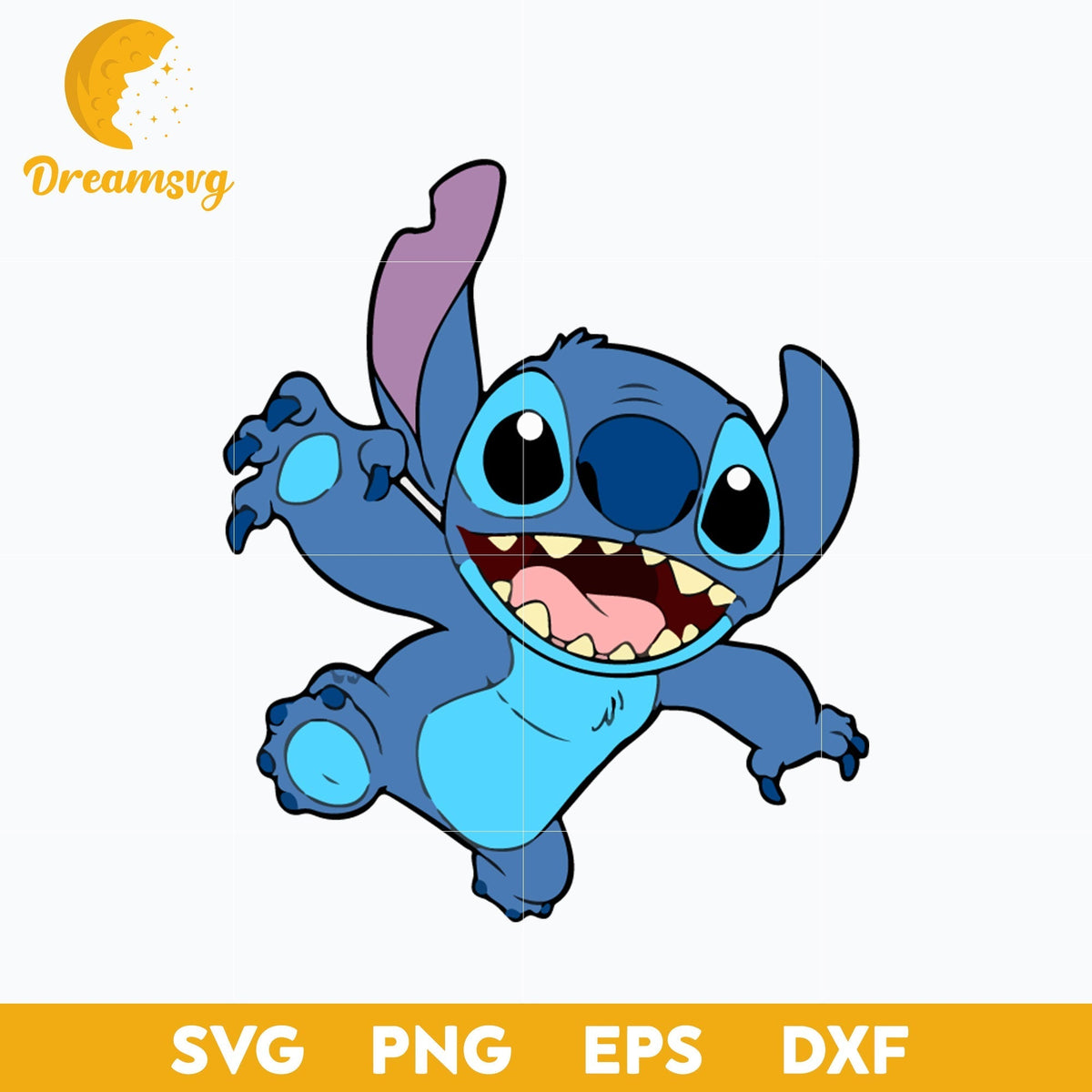 Stitch SVG, Stitch Cartoon SVG, Cartoon SVG, PNG, DXF, EPS Digital File ST002484