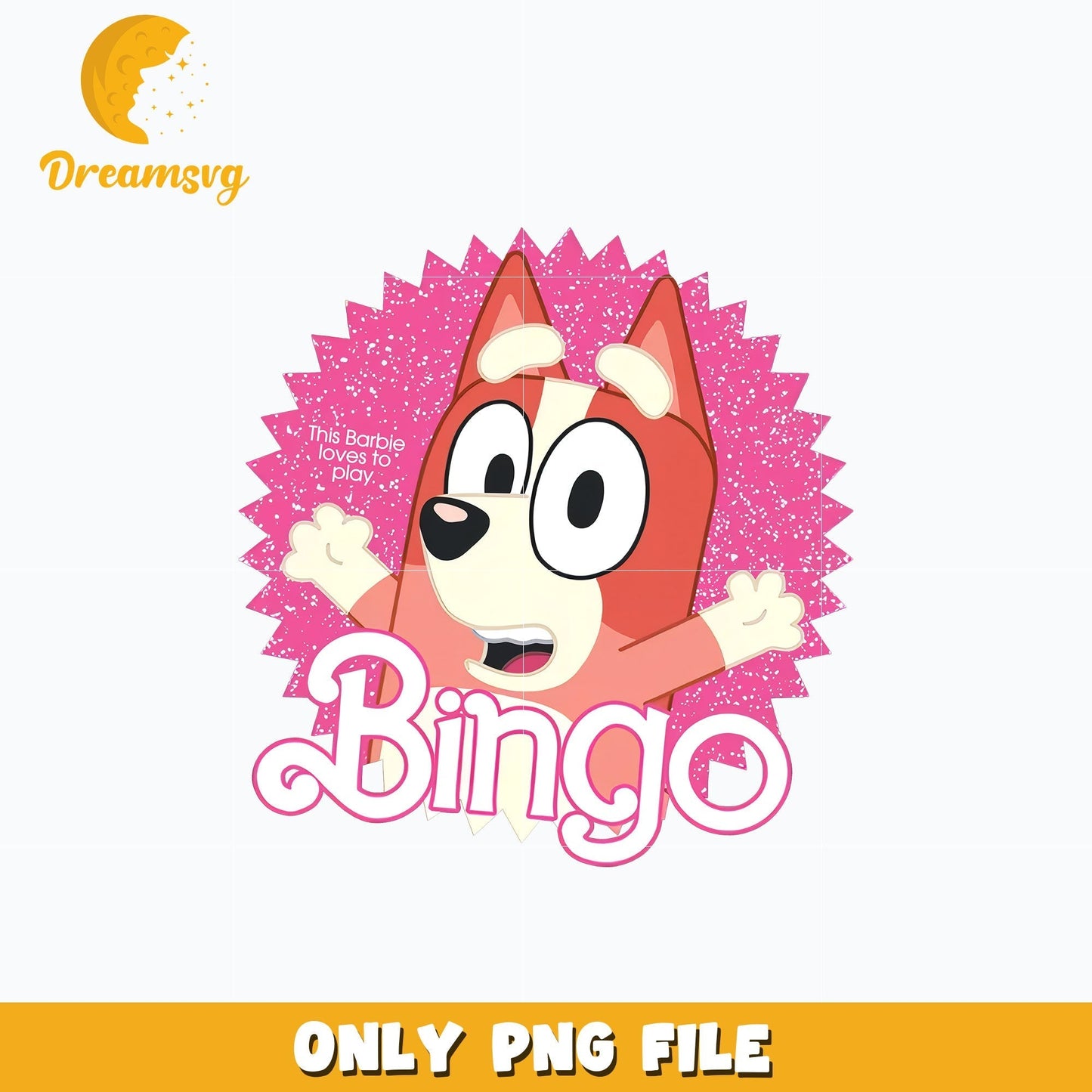 Bingo this barbie loves to play png