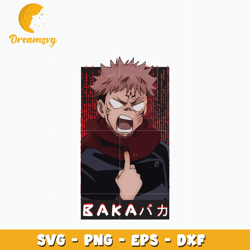 Yuji Itadori funny svg, anime svg, Jujutsu kaisen svg