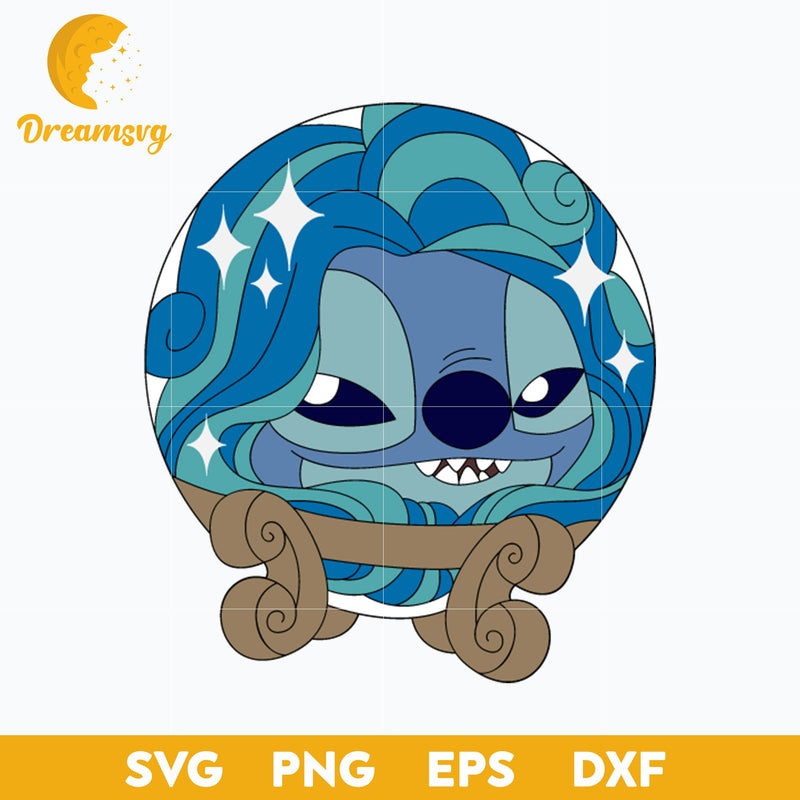 Stitch Haunted Mansion Crystal Ball SVG, Haunted Mansion Crystal Ball SVG, Stitch Crystal Ball SVG, Stitch Halloween SVG, PNG, DXF, EPS Digital File.