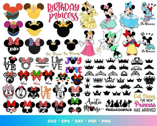 5800+ Disney Princess SVG, Disney princess bundle svg, Disney frozen 2 svg, mermaid svg, moana svg, ariel svg, cinderella svg, digital dowload