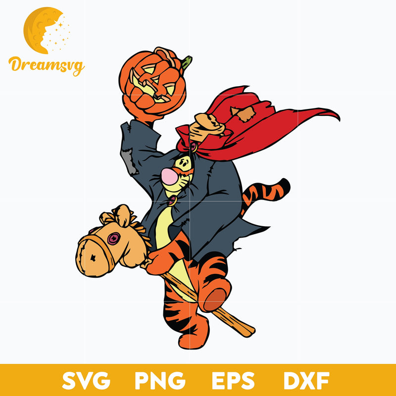 Tigger Halloween Svg, Tigger Svg, Winnie the Pooh, Halloween Svg, png, dxf, eps digital file.