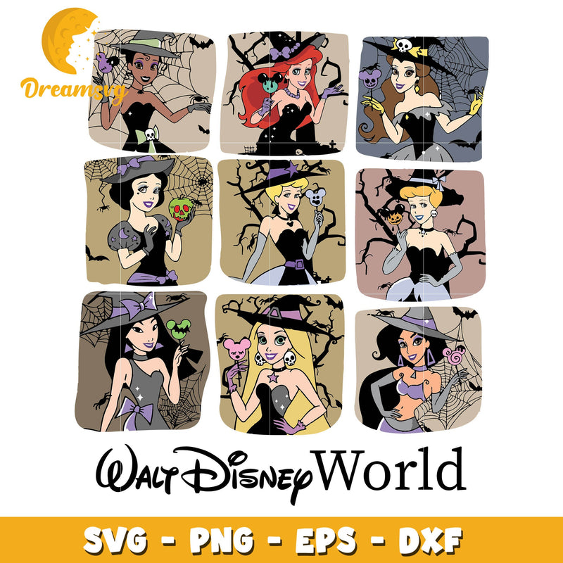 Disney princess halloween svg, Walt disney world svg