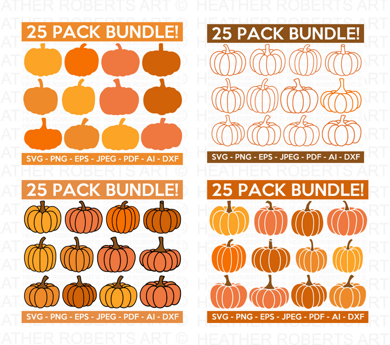 Pumpkin Mega SVG Bundle, 590+ Designs