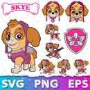 Paw Patrol SVG Bundle, Paw Patrol Clipart Paw Patrol Alphabet, Silhouette Svg Cut Files, Png Digital Bundle
