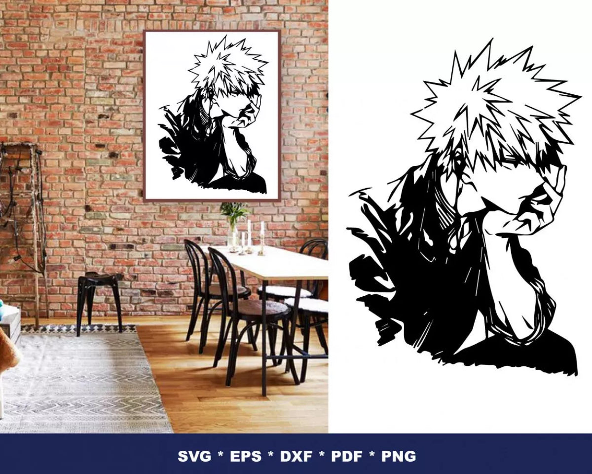 My Hero Academia Clipart Bundle, My Hero Academia SVG For Cricut, Hero Academia Silhouette Vector Cut Files