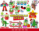 Christmas Disney SVG, Merry Christmas Mickey Mouse SVG Cricut, Christmas Minnie SVG Cricut, Disney Christmas Clipart