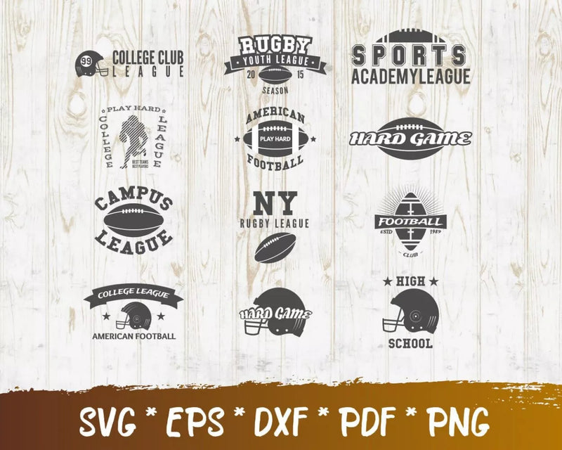 Football Mom SVG Bundle, Football Mom PNG, Football Mom Cliparts, SVG Cricut, Silhouette Vector Cut Files