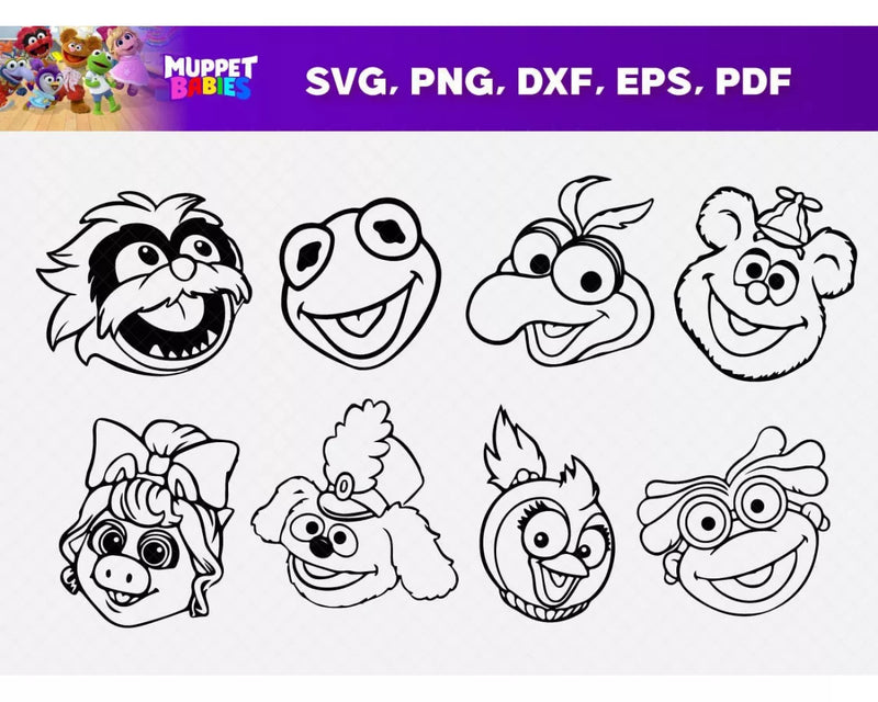 Muppet Babies SVG Bundle 68+ Files For Cricut & Silhouette