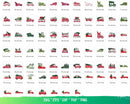 Christmas SVG & PNG Bundle, Christmas Tree SVG For Cricut, Merry Christmas PNG Transparent, Christmas Ornament SVG