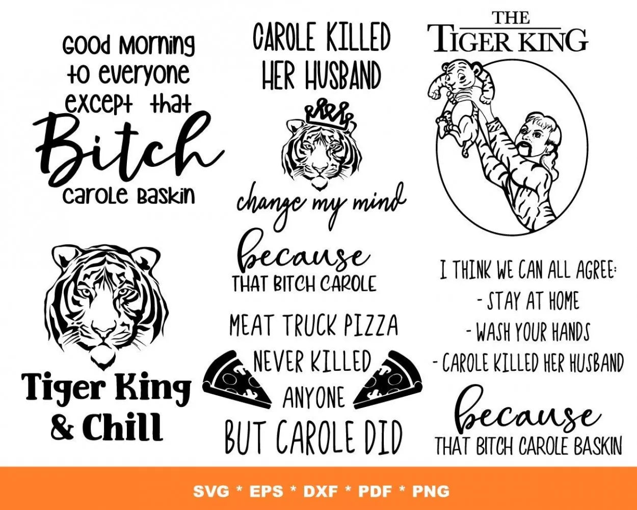 Joe Exotic SVG Bundle 100+ Files For Cricut & Silhouette