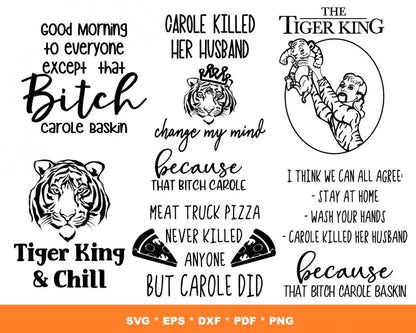 Joe Exotic SVG Bundle 100+ Files For Cricut & Silhouette