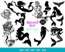 Little Mermaid SVG Bundle, Princess Ariel SVG, Ariel SVG Files For Cricut, Princess Ariel PNG Transparent