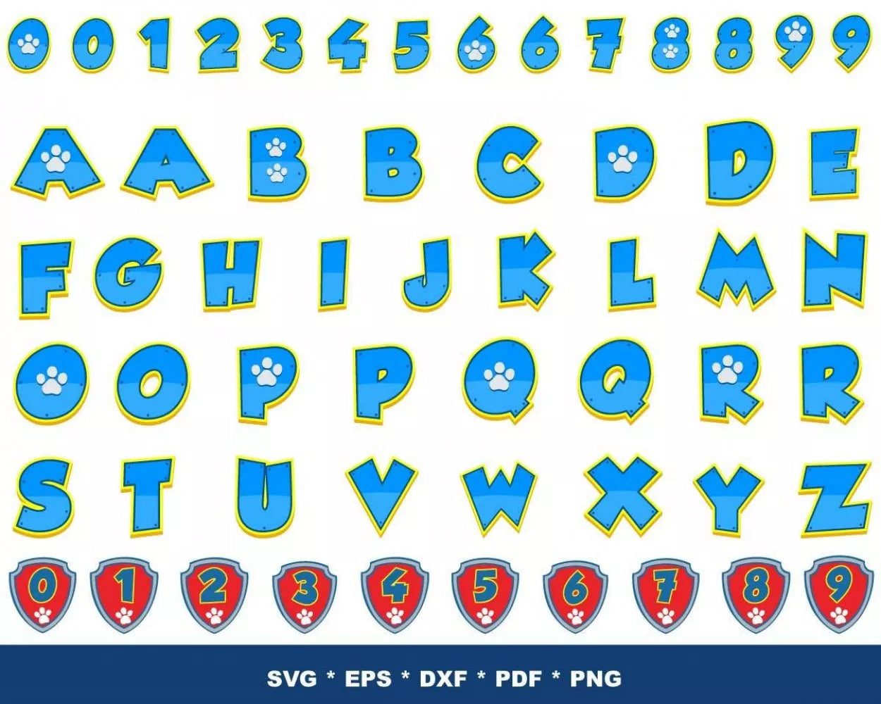 Paw Patrol Clipart Bundle, Paw Patrol SVG For Cricut, Paw Patrol Birthday SVG, Paw Patrol Silhouette Vector Cut Files