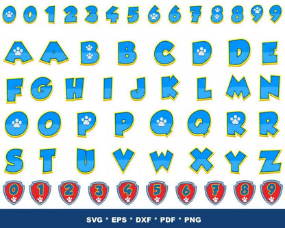 Paw Patrol Clipart Bundle, Paw Patrol SVG For Cricut, Paw Patrol Birthday SVG, Paw Patrol Silhouette Vector Cut Files