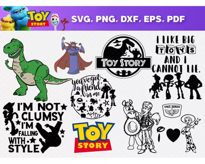 Toy Story SVG Bundle, Toy Story Birthday SVG, Buzz Lightyear SVG For Cricut, Toy Story PNG Transparent, Toy Story Clipart