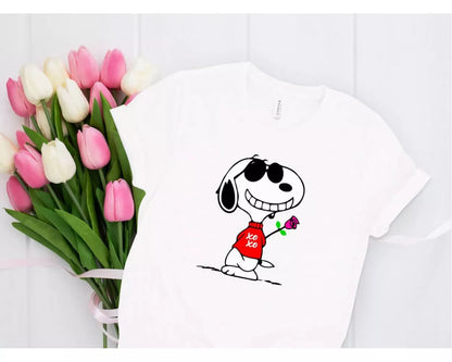 Snoopy Love SVG, Snoopy Valentine's Day SVG, Snoopy Valentine Svg for Cricut, Silhouette Vector Cut Files
