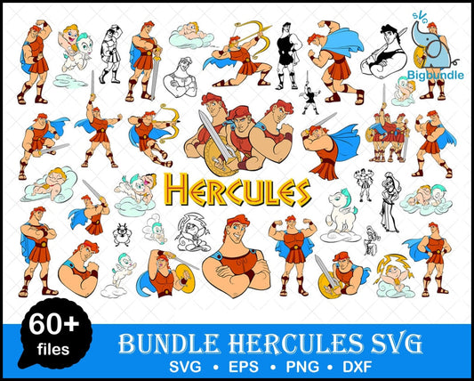 60+ Hercules Svg Bundle, Hercules Svg, Cricut Svg, Cut Files, Disney Svg, Disney Svg Bundle