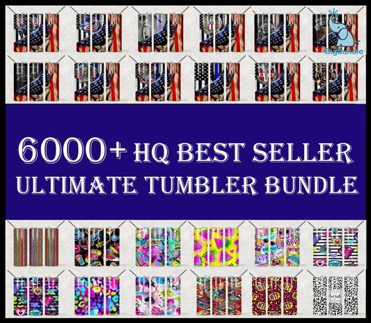 6000+ Huge Tumbler Bundle, Sublimation Tumbler bundle, 20oz skinny Tumbler Bundle
