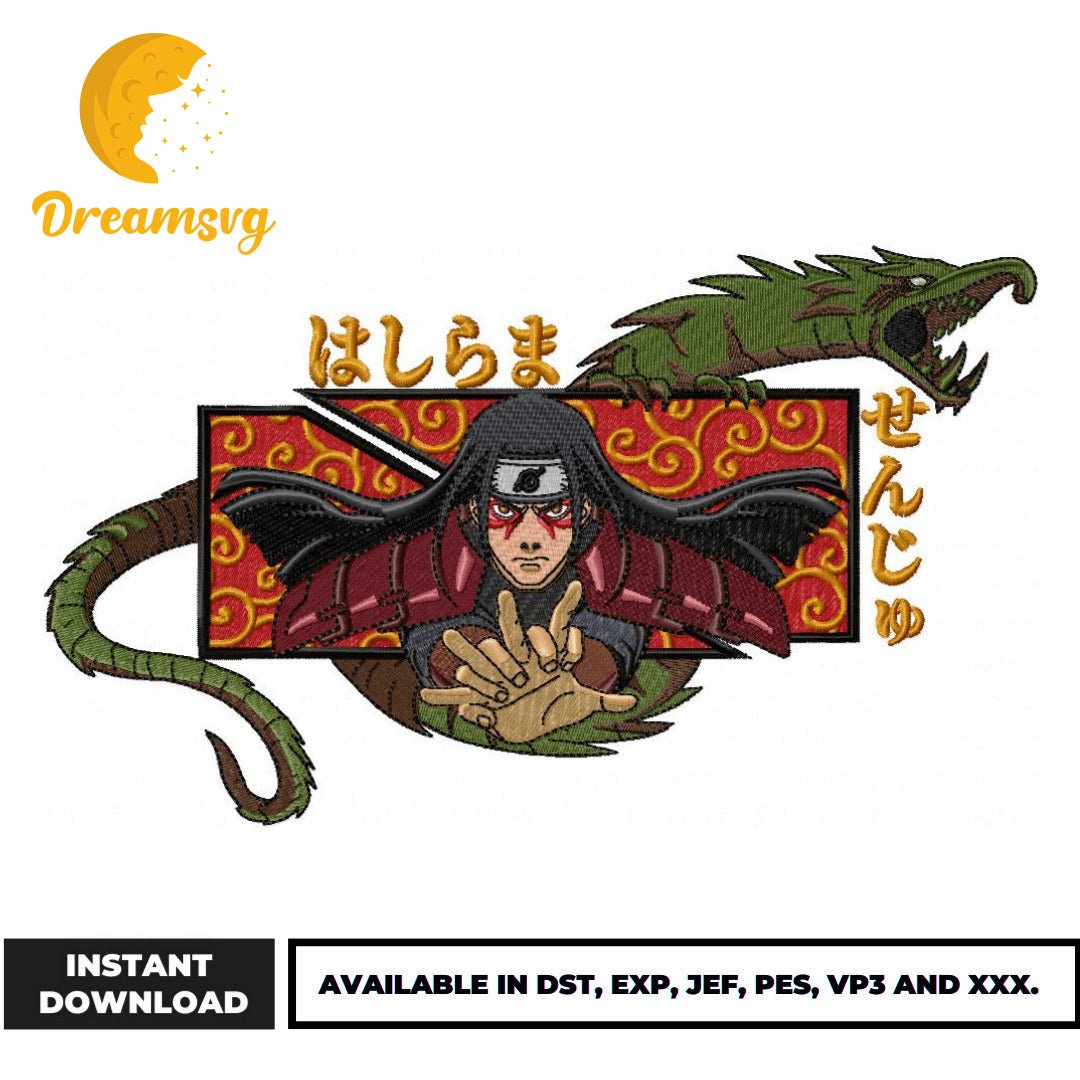 Hashirama Design Hashirama embroidery design – Printy Studio