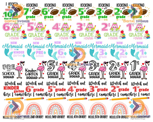 Back to school svg bundle 600+ svg, png, dxf, pdf