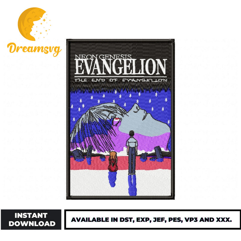 Neon Genesis Evangelion embroidery design