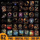 Total Solar Eclipse 2024 Bundle 60+ PNG