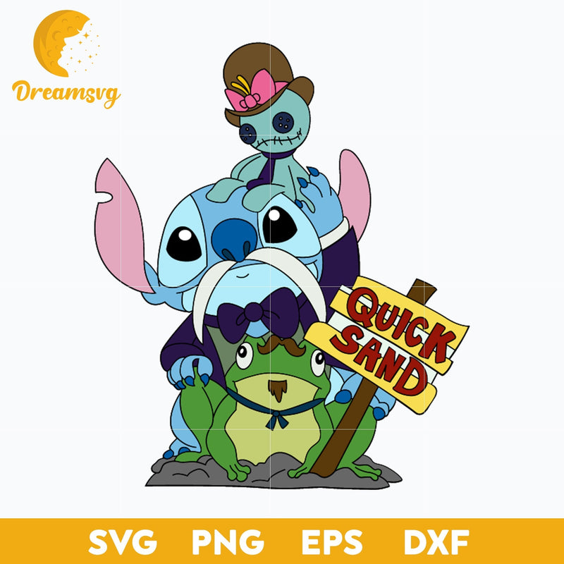 Stitch And Scrump Quick Sand SVG, Stitch Aunted Mansion SVG, Stitch Halloween SVG, PNG, DXF, EPS Digital File.