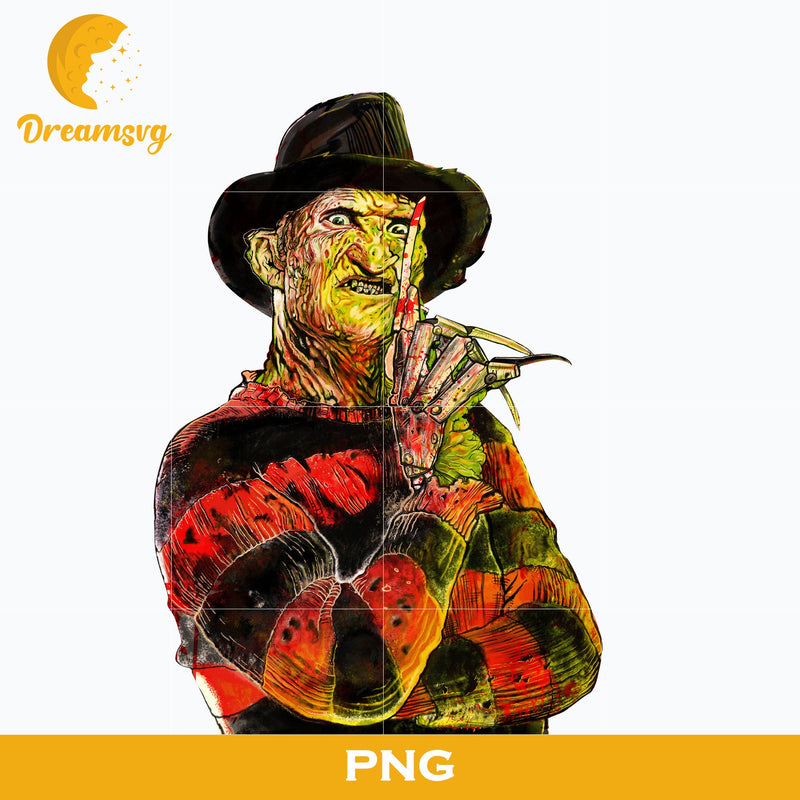 Freddy Krueger PNG, Freddy Krueger Halloween, Scary Halloween, Horror Characters, Halloween svg, png digital file.