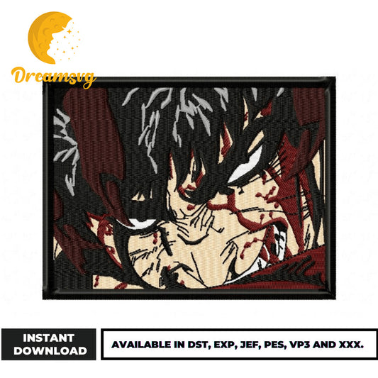 Berserk  embroidery design, anime embroidery