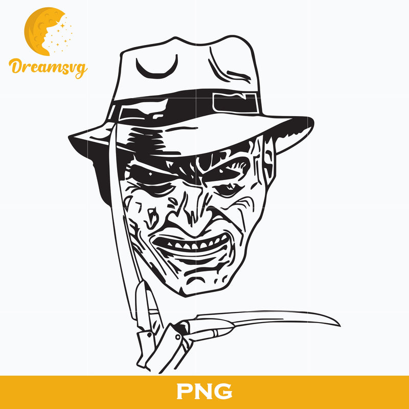 Freddy Krueger PNG, Freddy Krueger Halloween, Scary Halloween, Horror Characters, Halloween svg, png digital file.