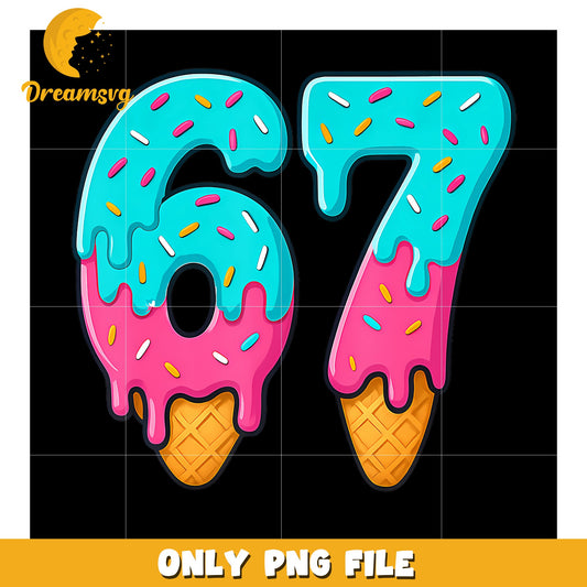 67 Ice Cream Drip png, funny jokes png, funny memes png