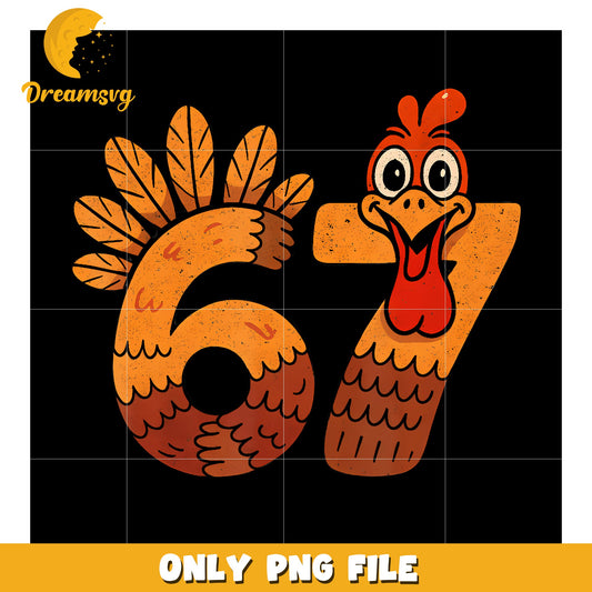 67 Meme Humor 6-7 Funny Six Seven png, funny memes png, funny turkey png
