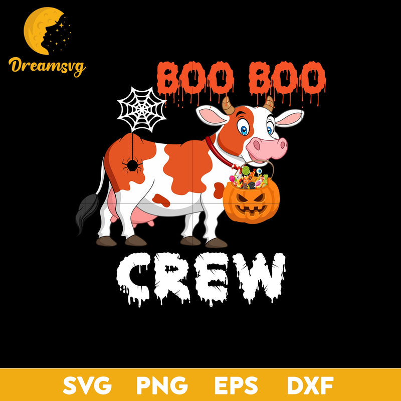 Boo boo crew svg, Halloween svg, png, dxf, eps digital file.