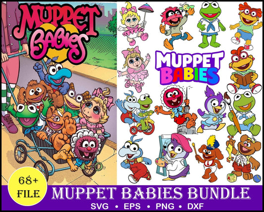 68+ bundle muppets babies svg, muppets svg, muppets babies cut file, file silhouette, printable file, clipart