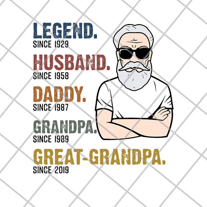 Legend Great-Grandpa Old Man svg, png, dxf, eps digital file FTD10062120
