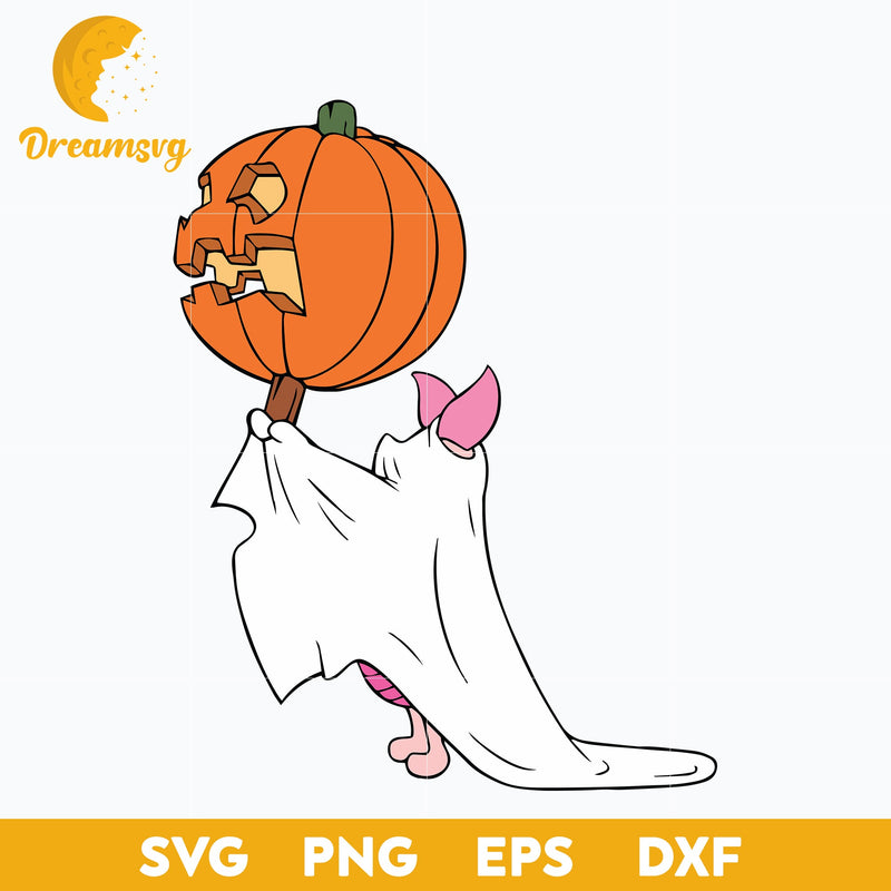 Piglet Halloween Svg, Piglet Svg, Winnie the Pooh, Halloween Svg, png, dxf, eps digital file.