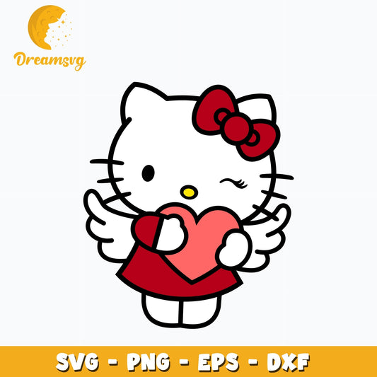 Hello Kitty Cupid Svg