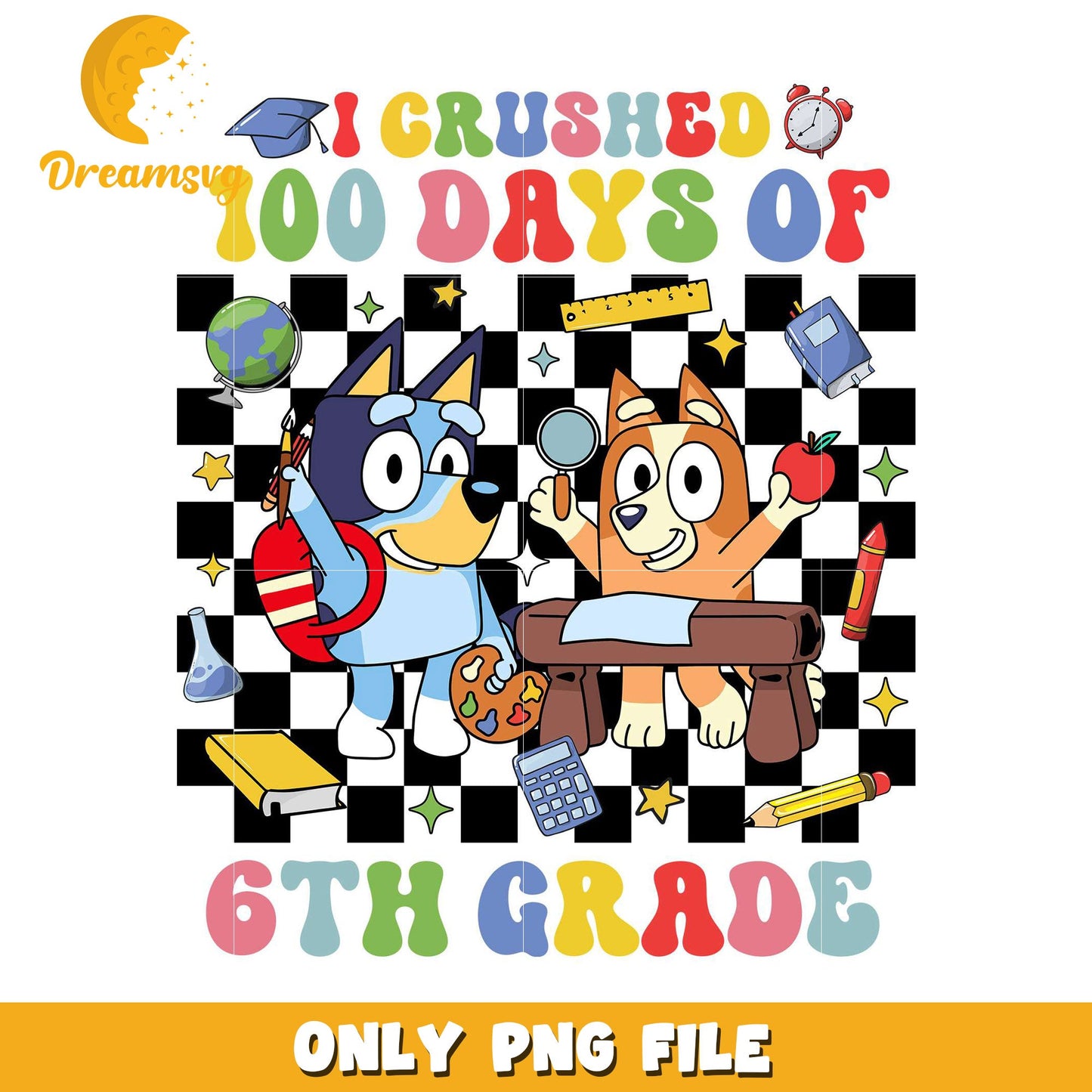 6th Grade 100 Days PNG