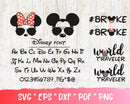 Minnie & Mickey Mouse SVG Bundle, Mickey Mouse SVG Cricut, Mickey Mouse PNG, Minnie Mouse Clipart